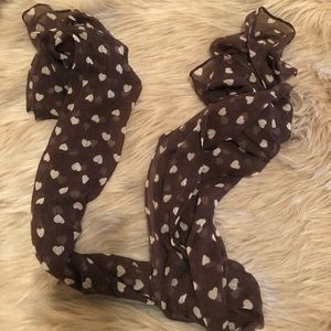NWOT Loft heart pattern scarf